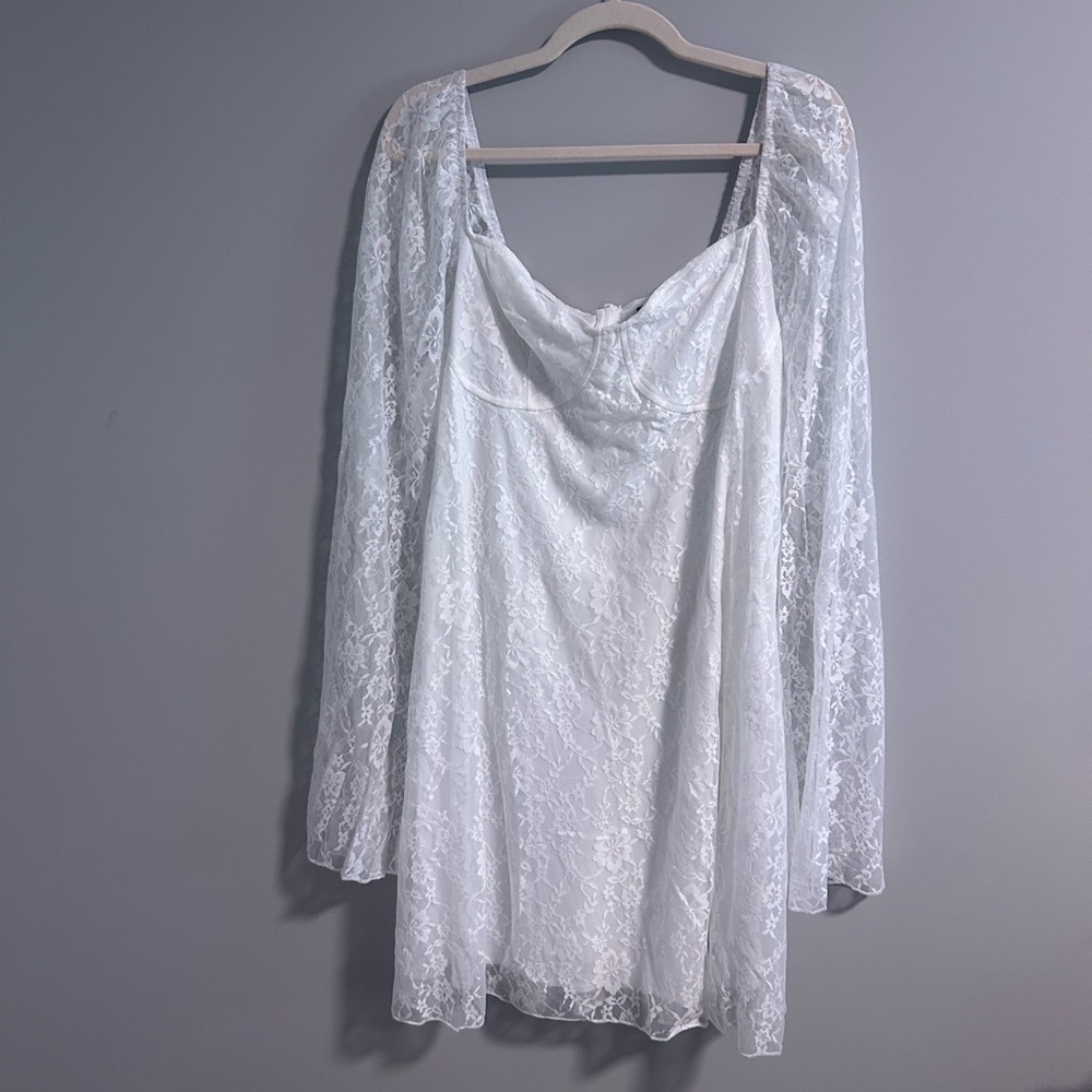 SHEIN White Lace Chemise